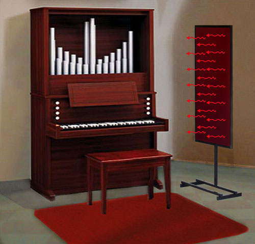 Ogrzewanie organisty